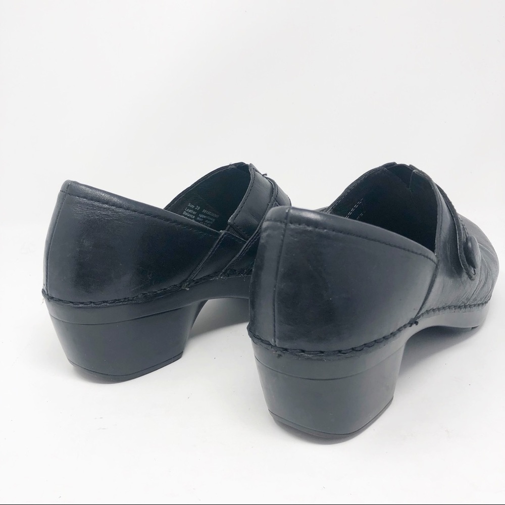 DANSKO | Black Clogs Slip On Strap Detail Heel 39 - Picture 7 of 11
